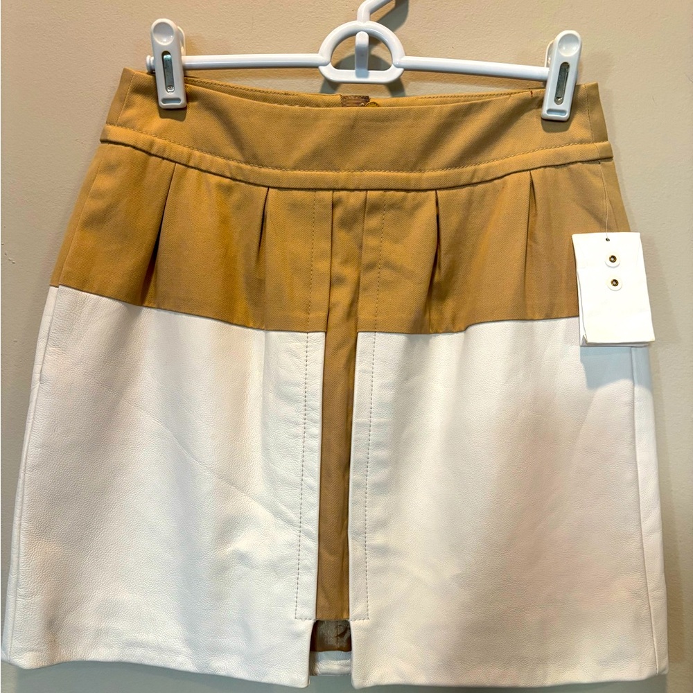 Leifsdottir Tan and Cream Skirt